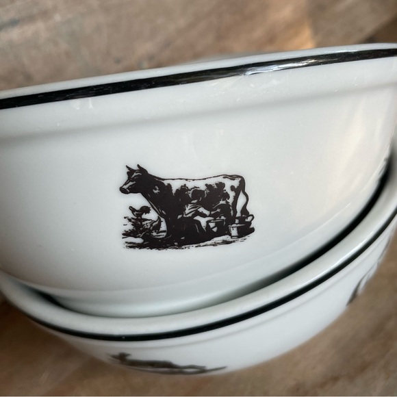 Farm Animal Crockery Bowls- Set of Two - Picture 10 of 15